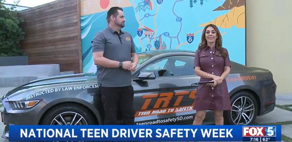 Teen Road to Safety was featured by Fox 5 News for the National Teen Driver Safety Week.